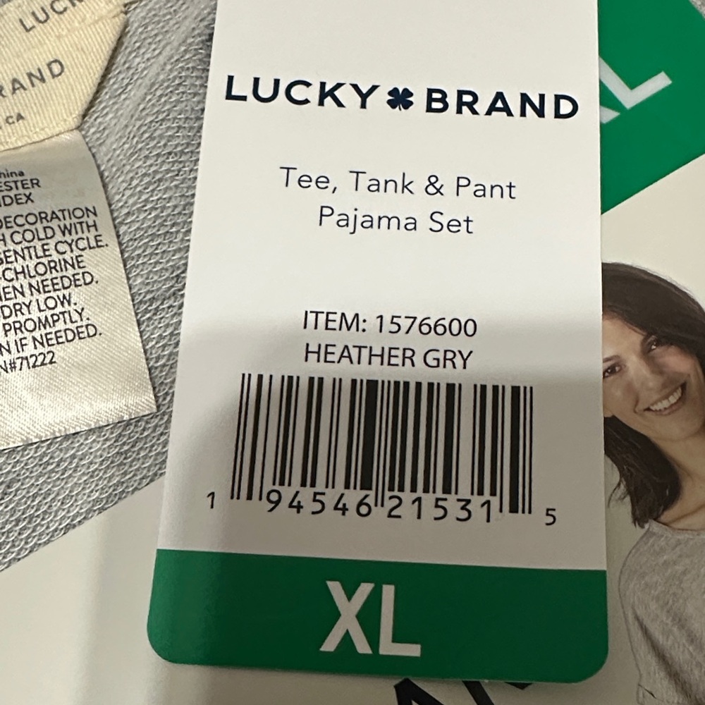 FINAL CHANCE!! Lucky Brand Heather Gray Pajama Set 🌝 - Picture 6 of 6